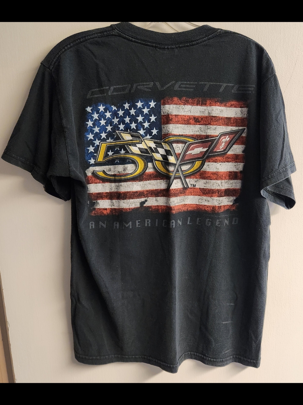 Gildan Black Corvette 50th Anniversary Graphic Tee